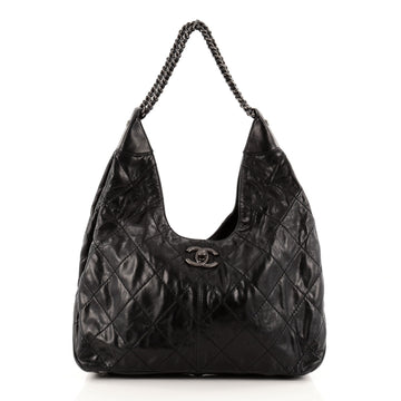 Chanel Coco Supple Hobo Quilted Calfskin Large