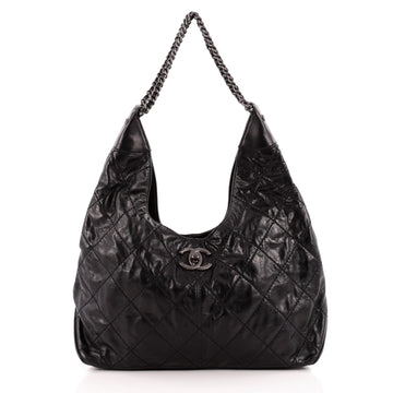 Chanel Coco Supple Hobo Quilted Calfskin Large