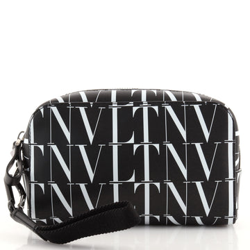 Valentino VLTN Times Wash Bag Printed Leather