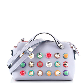 Fendi By The Way Satchel Studded Leather Mini