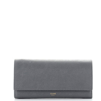 Celine Flap Wallet Leather Large