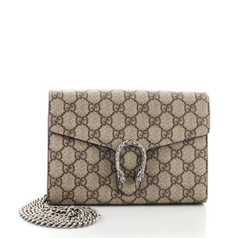Gucci Dionysus Chain Wallet GG Coated Canvas Small
