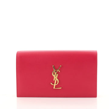 Saint Laurent Classic Monogram Clutch Leather Long