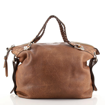 Gucci Bamboo Bar Shoulder Bag Leather Large
