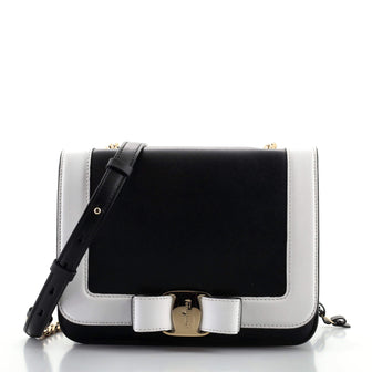 Salvatore Ferragamo Vara Bow Crossbody Bag Leather Small