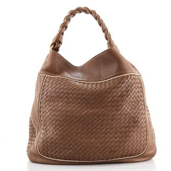 Bottega Veneta Braided Handle Hobo Intrecciato Cervo Large