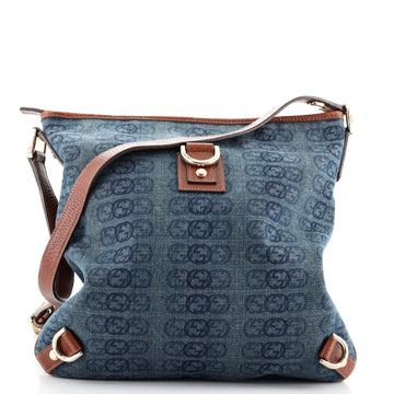 Gucci Abbey D-Ring Messenger Bag Printed Denim