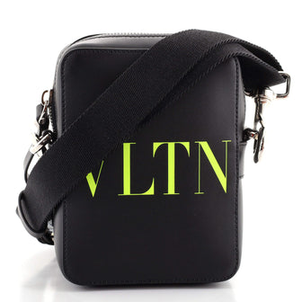 Valentino VLTN Square Crossbody Bag Printed Leather Small