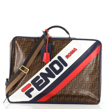Fendi Mania Logo Travel Bag Zucca Coated Canvas XL