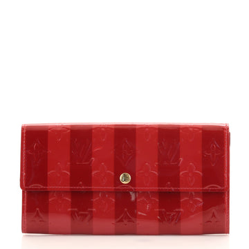 Louis Vuitton Sarah Wallet Limited Edition Monogram Vernis Rayures