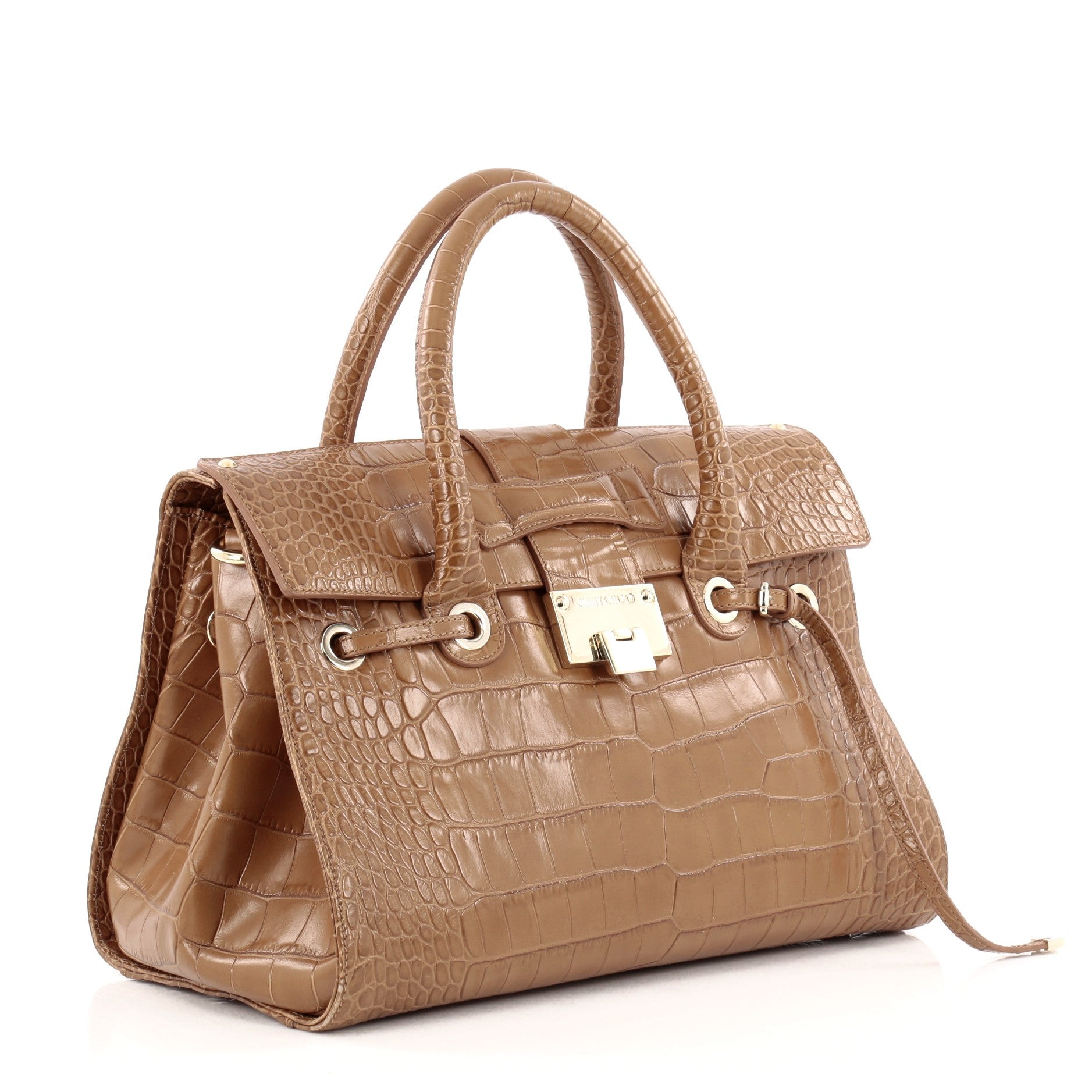 ジュリ Buy Jimmy Choo Rosalie Convertible Satchel Crocodile Embossed 975306