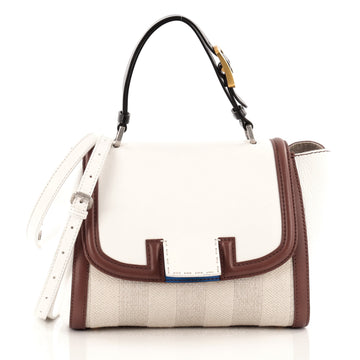 Fendi Silvana Bag Colorblock Leather and Canvas
