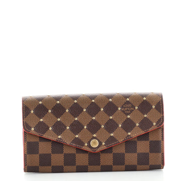 Louis Vuitton Sarah Wallet NM Studded Damier