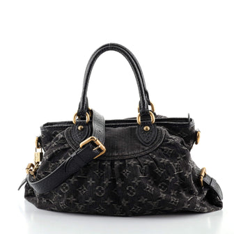 Louis Vuitton Neo Cabby Handbag Denim GM