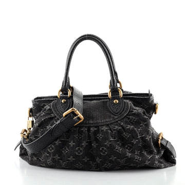 Louis Vuitton Neo Cabby Handbag Denim GM