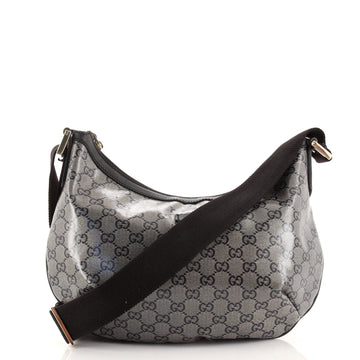 Gucci Saddle Zip Messenger Bag GG Coated Canvas Medium