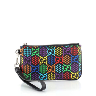 Gucci iPhone Pouch Psychedelic Print GG Coated Canvas