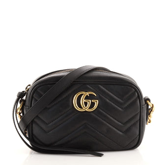 Gucci GG Marmont Shoulder Bag Matelasse Leather Mini