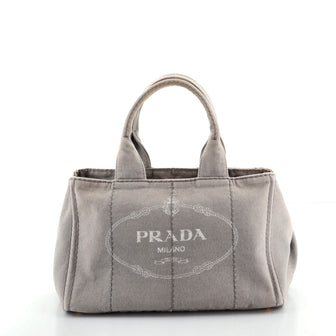 Prada Canapa Tote Canvas Medium