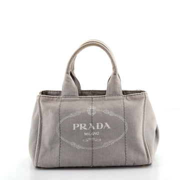 Prada Canapa Tote Canvas Medium