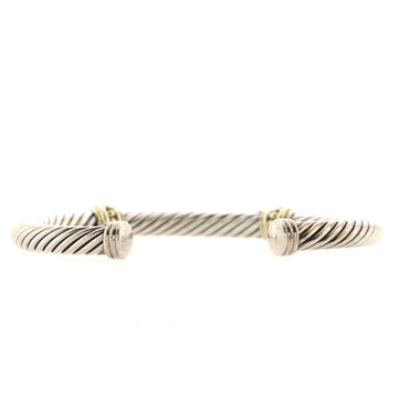David Yurman Cable Classic Double Station Bracelet Sterling Silver with 14K Yellow Gold 5mm