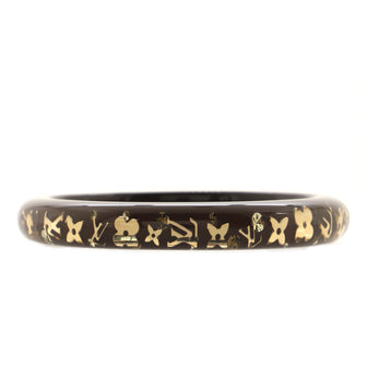 Louis Vuitton Inclusion Bangle Bracelet Resin with Crystals PM