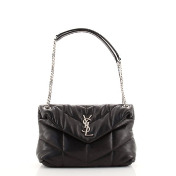 Saint Laurent LouLou Puffer Shoulder Bag Quilted Leather Small