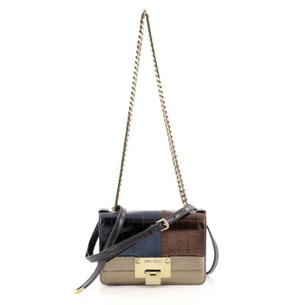 Jimmy Choo Rebel Soft Chain Crossbody Eel Skin Mini