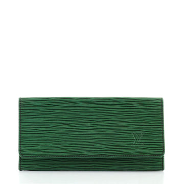 Louis Vuitton Vintage Checkbook Cover Epi Leather