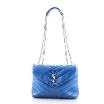 Saint Laurent LouLou Shoulder Bag Matelasse Chevron Leather Small