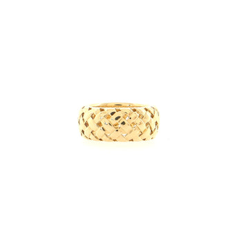 Tiffany & Co. Vintage Vannerie Band Ring 18K Yellow Gold