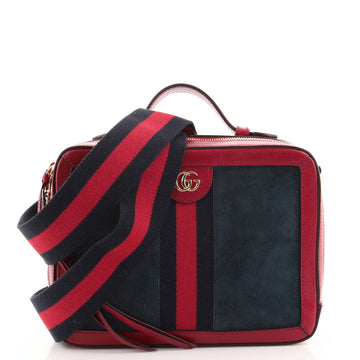 Gucci Ophidia Zip Around Camera Bag Suede Small