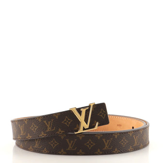 Louis Vuitton LV Initiales Belt Monogram Canvas Thin