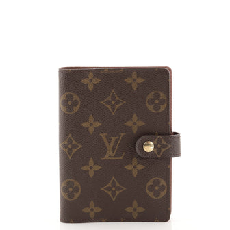Louis Vuitton Ring Agenda Cover Monogram Canvas PM