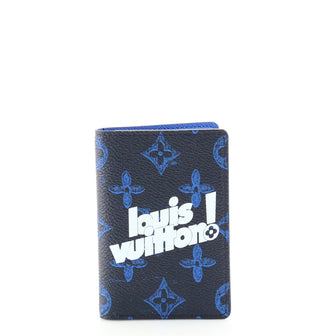 LOUIS VUITTON Vintage Monogram Everyday LV Pocket Organizer Blue