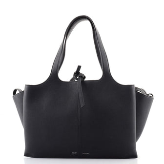 Celine Tri-Fold Shoulder Bag Grained Calfskin Medium