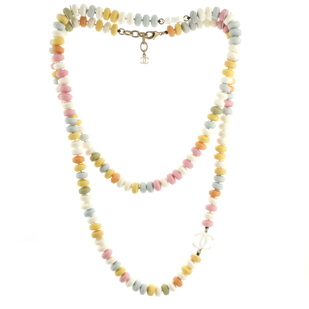 Chanel CC Candy Necklace Resin Long Multicolor 979383