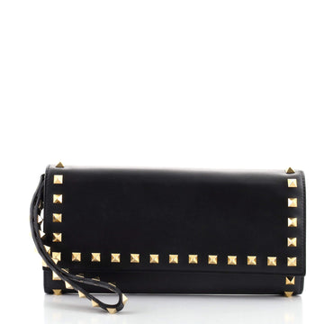 Valentino Rockstud Wristlet Wallet Leather