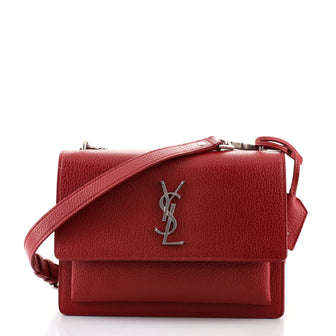 Saint Laurent Sunset Satchel Leather Medium