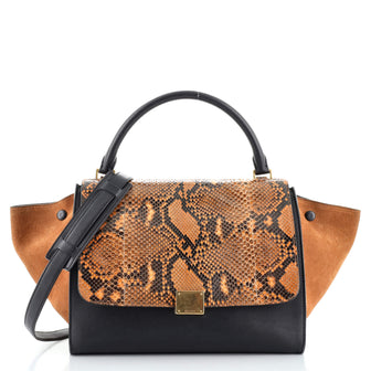 Celine Trapeze Bag Python Medium