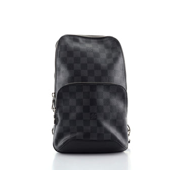 Louis Vuitton Avenue Sling Bag Damier Graphite Black 980641