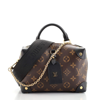 Louis Vuitton Petite Malle Souple Handbag Monogram Canvas