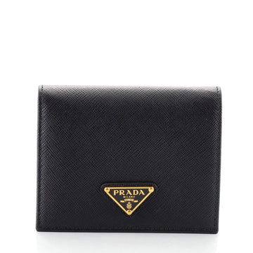 Prada Snap Wallet Saffiano Leather Compact
