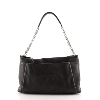 Chanel Tuck Shoulder Bag Caviar Medium