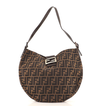 Fendi Vintage FF Hobo Zucca Canvas Medium