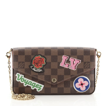 Louis Vuitton Felicie Pochette Limited Edition Patches Damier