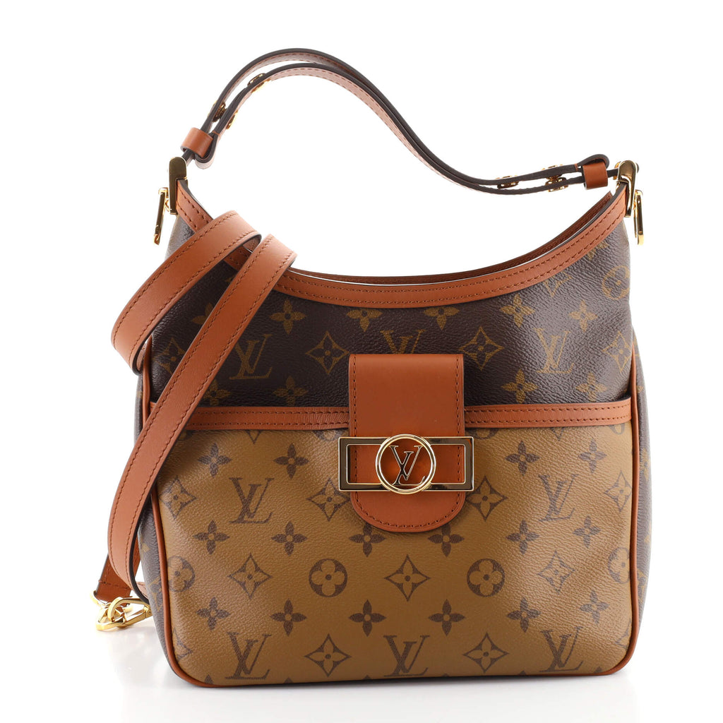 頂級A貨Louis Vuitton M45194 Hobo Dauphine 小號手袋單肩包老花帆布