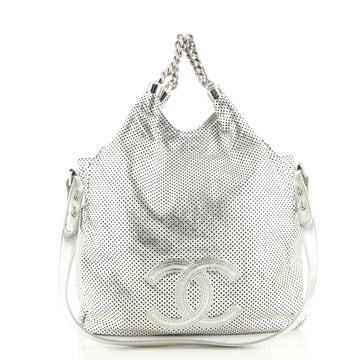 Chanel Rodeo Drive Hobo Perforated Leather Medium