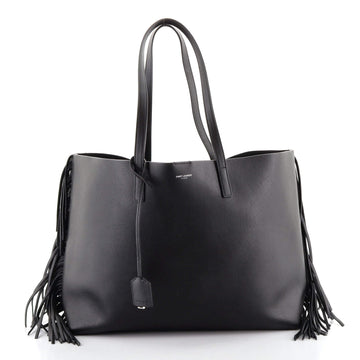 Saint Laurent Fringe Shopper Tote Leather Large