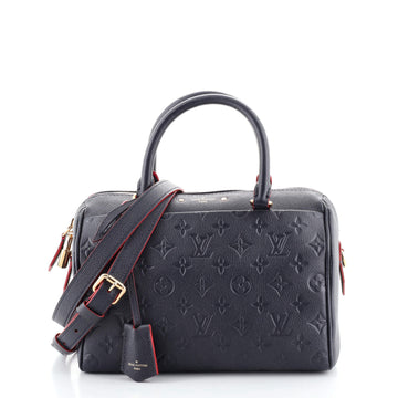 Louis Vuitton Speedy Bandouliere NM Handbag Monogram Empreinte Leather 25